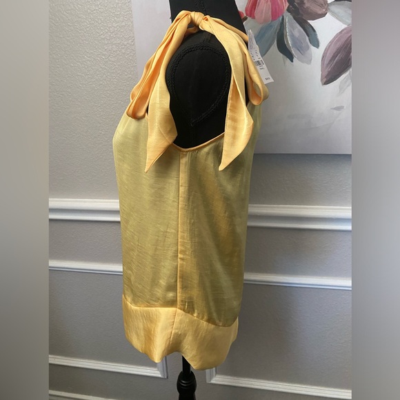 New York & Company Yellow Blouse || Size S || See photos for callout - Picture 4 of 15